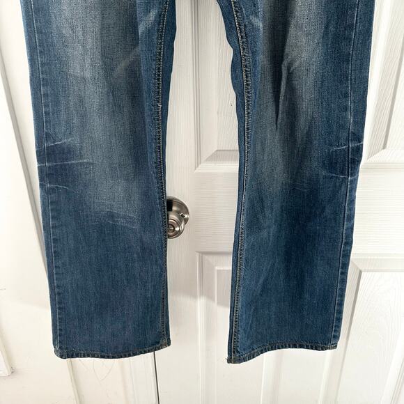 Marc Ecko Vintage Y2K Standard Embroidered Pocket Cut & Sew Skull Denim Jeans 38 - Picture 5 of 11